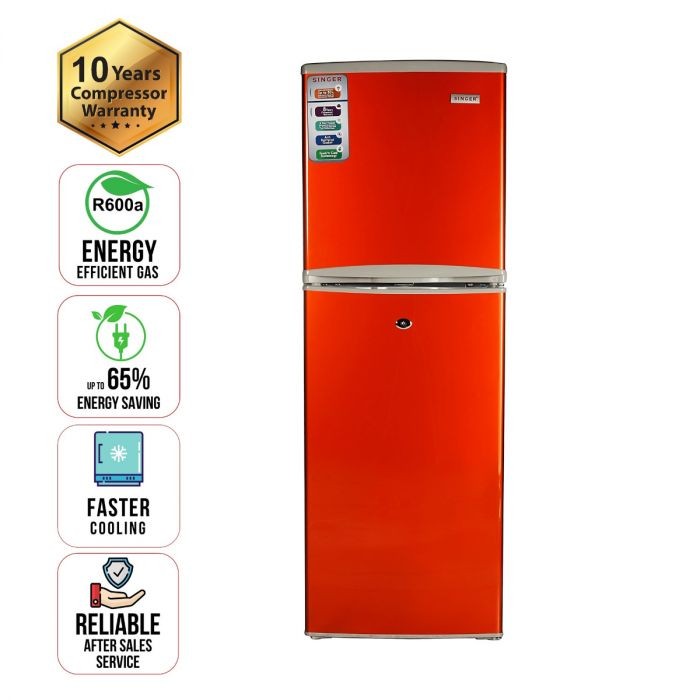 Refrigerator 138 Ltr Singer Orange